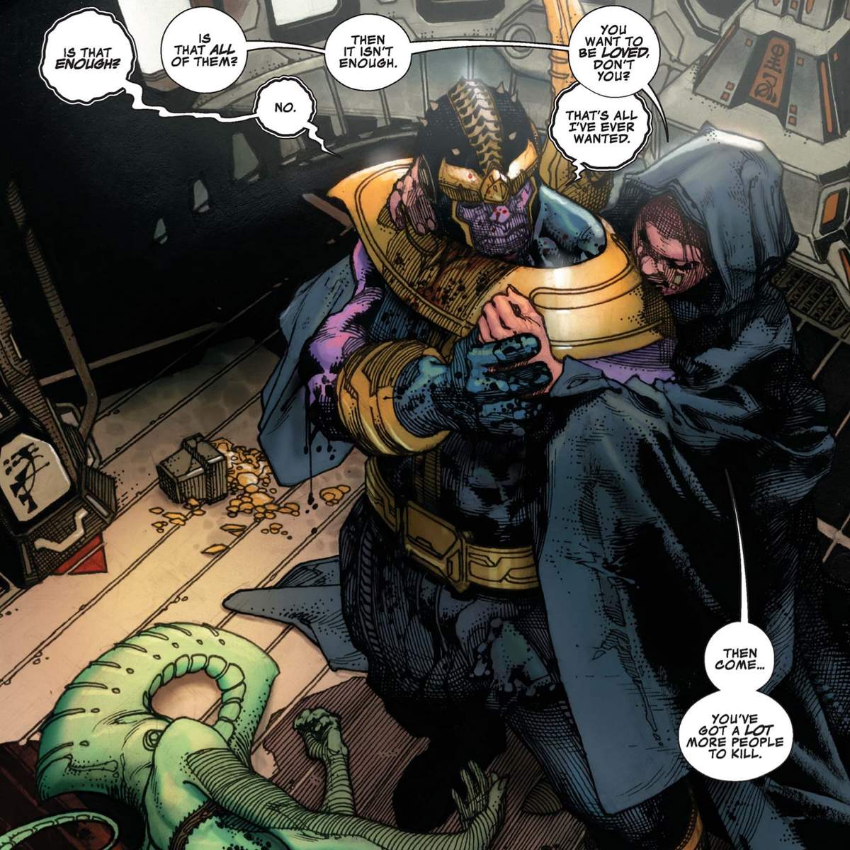 THANOS RISING (2013) #5 art by Simone Bianchi, Riccardo Pieruccini, and Ive Svorcina
