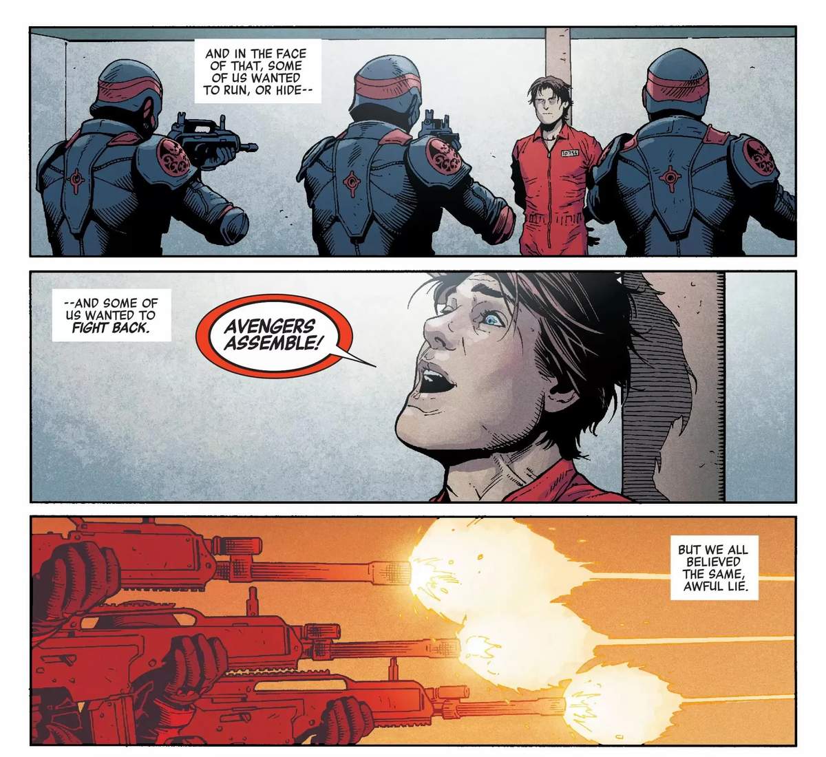 SECRET EMPIRE (2017) #1 artwork by Steve McNiven, Jay Leisten, and Matthew Wilson