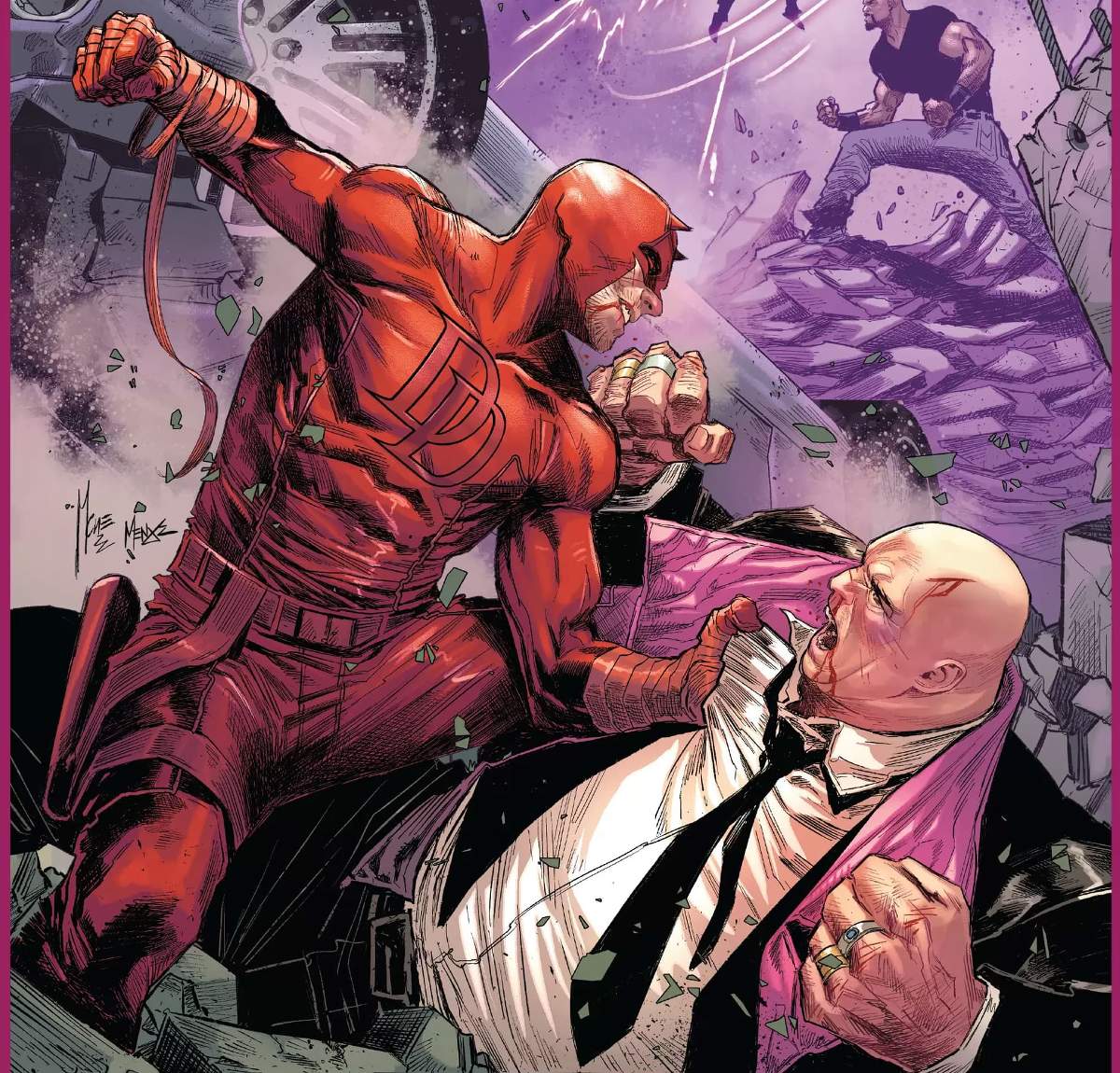 DEVIL'S REIGN (2021) #6 cover by Marco Checchetto and Marcio Menyz