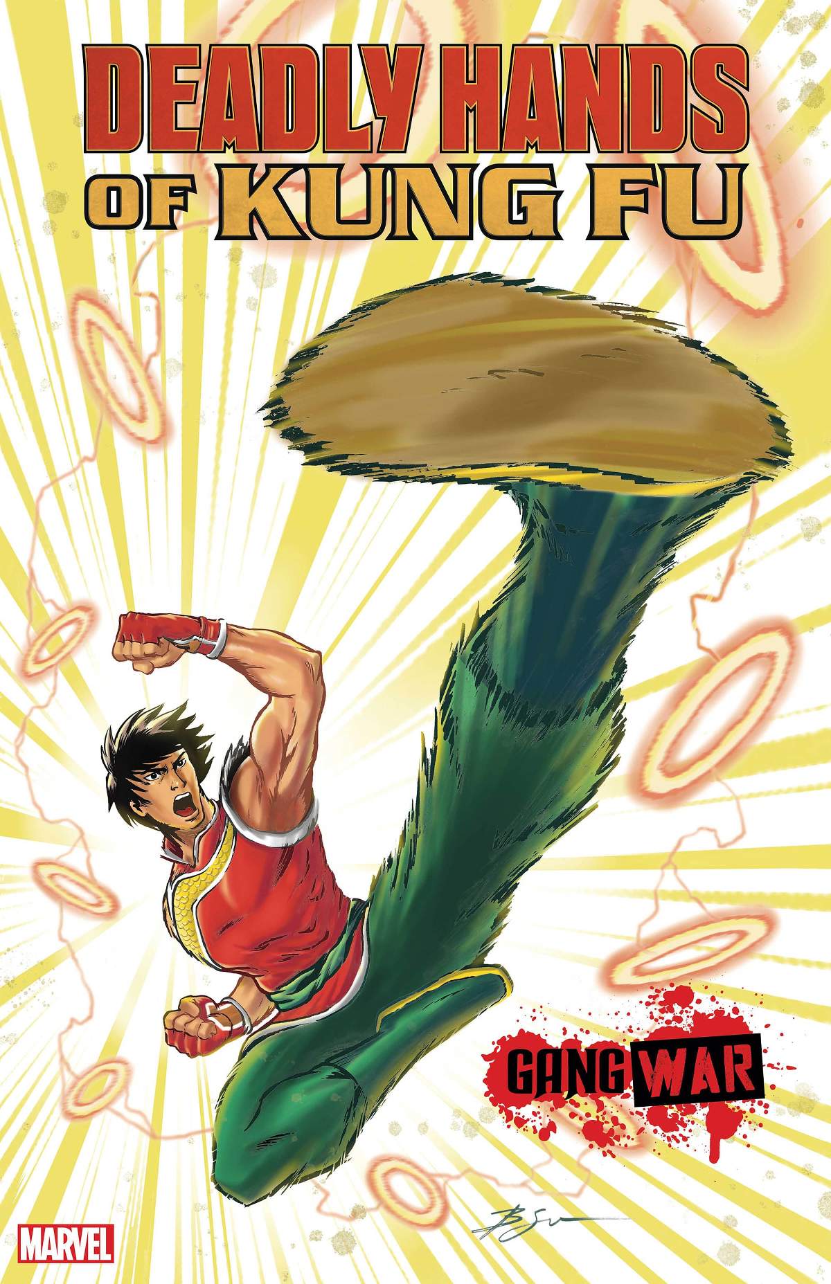 Foil Variant Cover by Benjamin Su to DEADLY HANDS OF KUNG FU: GANG WAR #1 (OF 3).