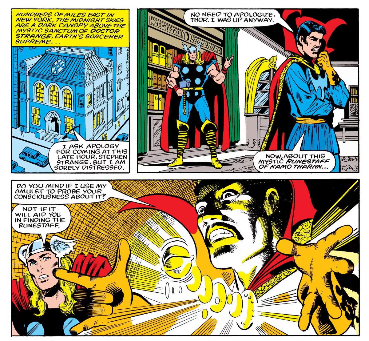 THOR (1966) #333 artwork by Mark Bright, Vince Colletta, and George Roussos