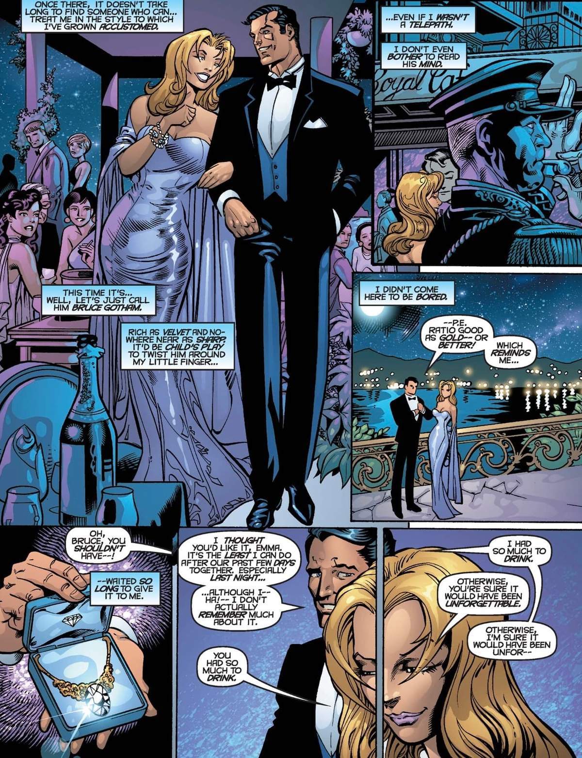 Emma out with her new man in Monte Carlo in X-MEN UNLIMITED (1993) #34.