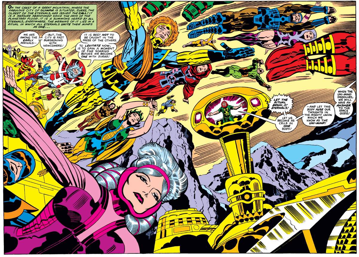 The Eternals take flight in ETERNALS (1976) #11.