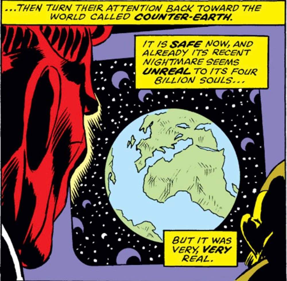 FANTASTIC FOUR (1961) #175 panel by Roy Thomas and John Buscema