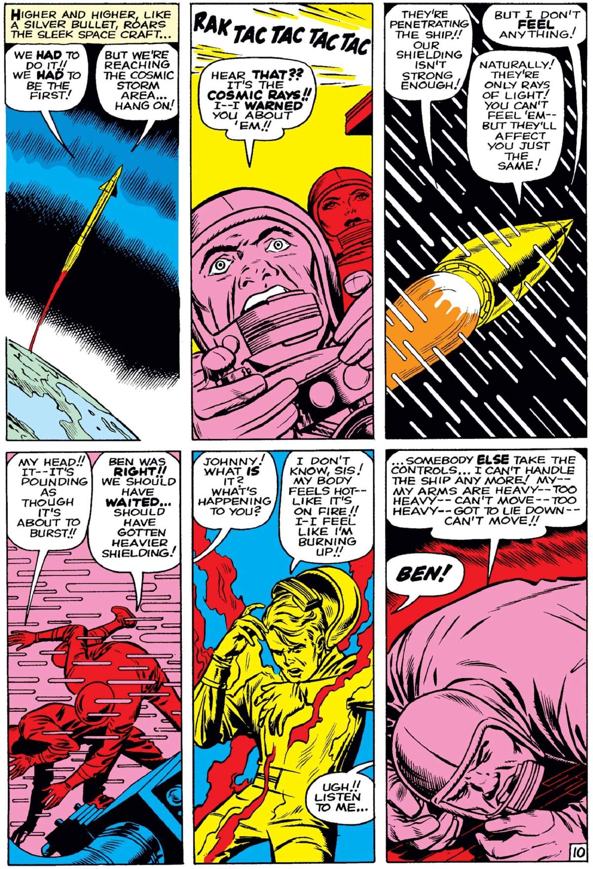 The origin of the team in FANTASTIC FOUR (1961) #1.