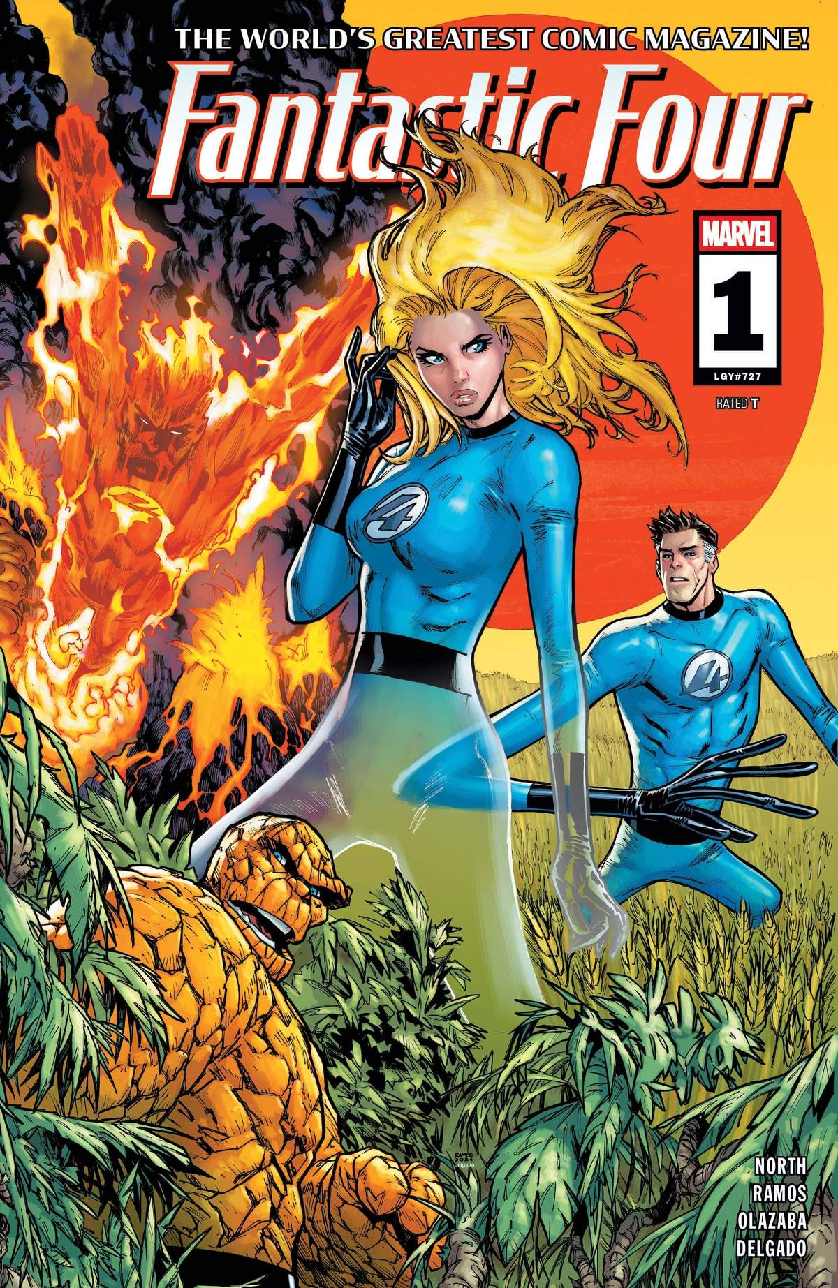 FANTASTIC FOUR (2025) #1 cover by Humberto Ramos