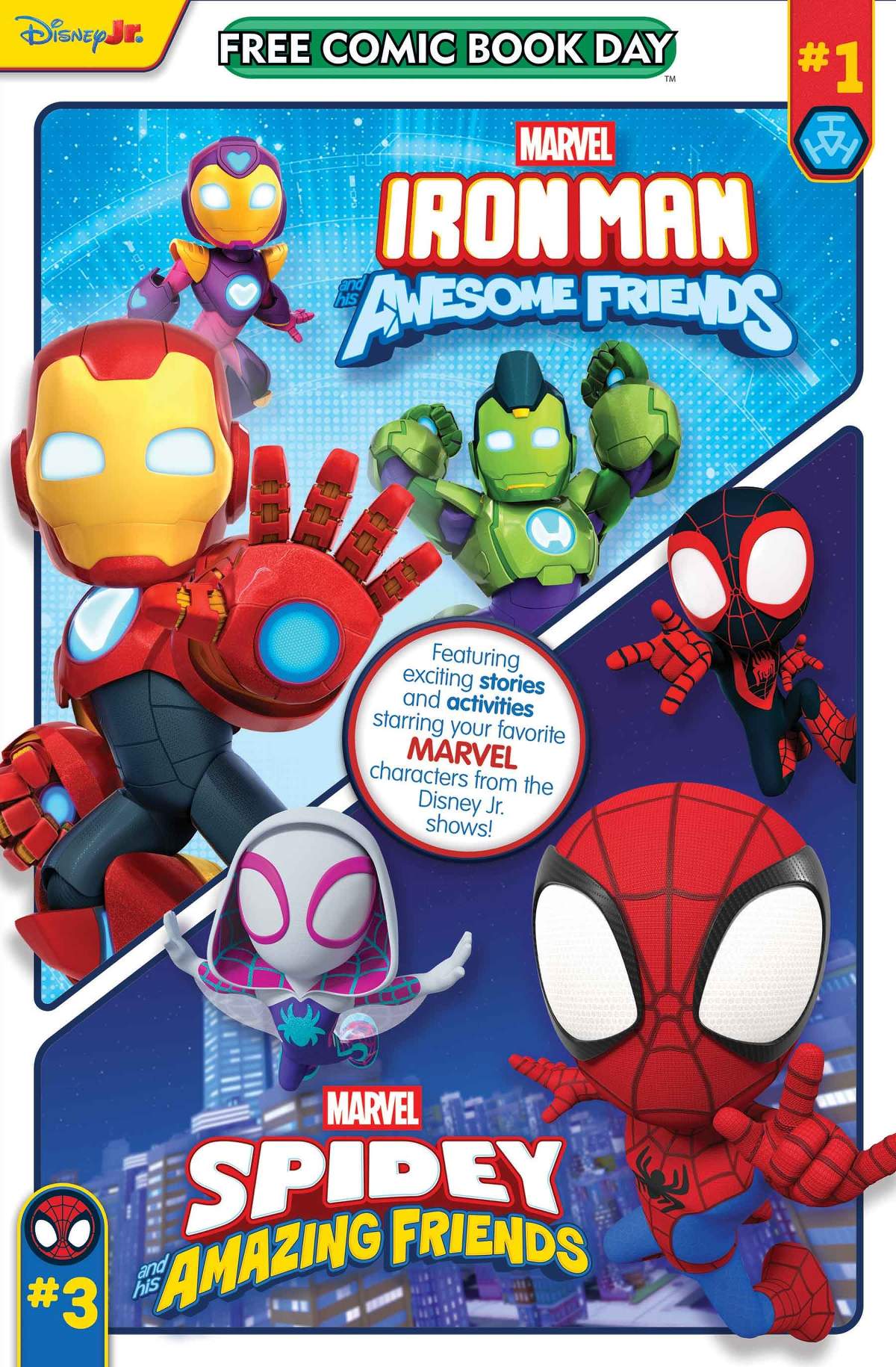 FREE COMIC BOOK DAY 2025: IRON MAN & HIS AWESOME FRIENDS/SPIDEY & HIS AMAZING FRIENDS #1