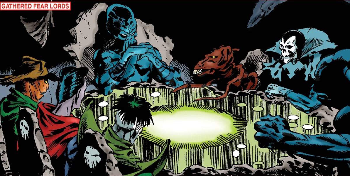 The Fear Lords assemble in FEAR ITSELF: FELLOWSHIP OF FEAR (2011) #1.