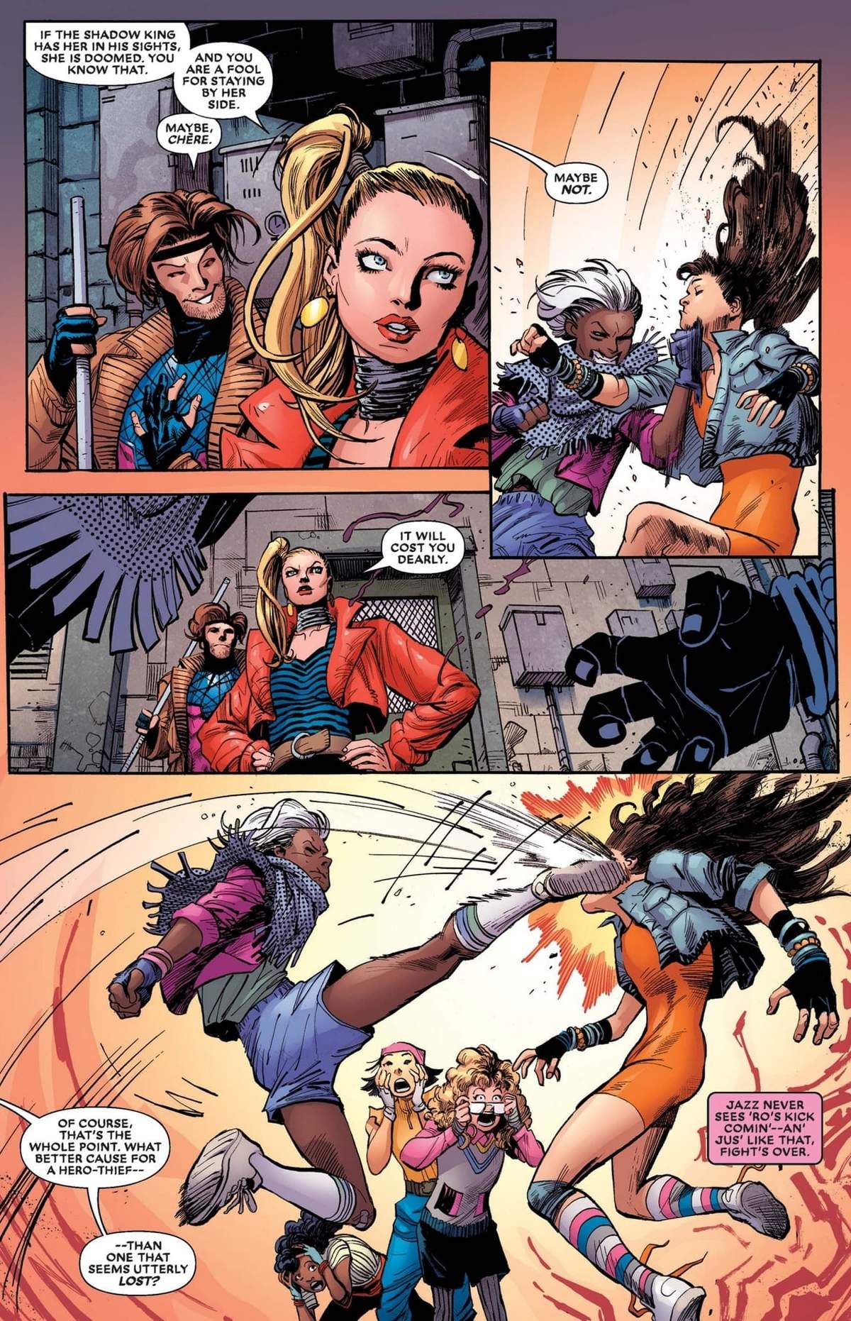 GAMBIT (2022) #1 page by Chris Claremont and Sid Kotian