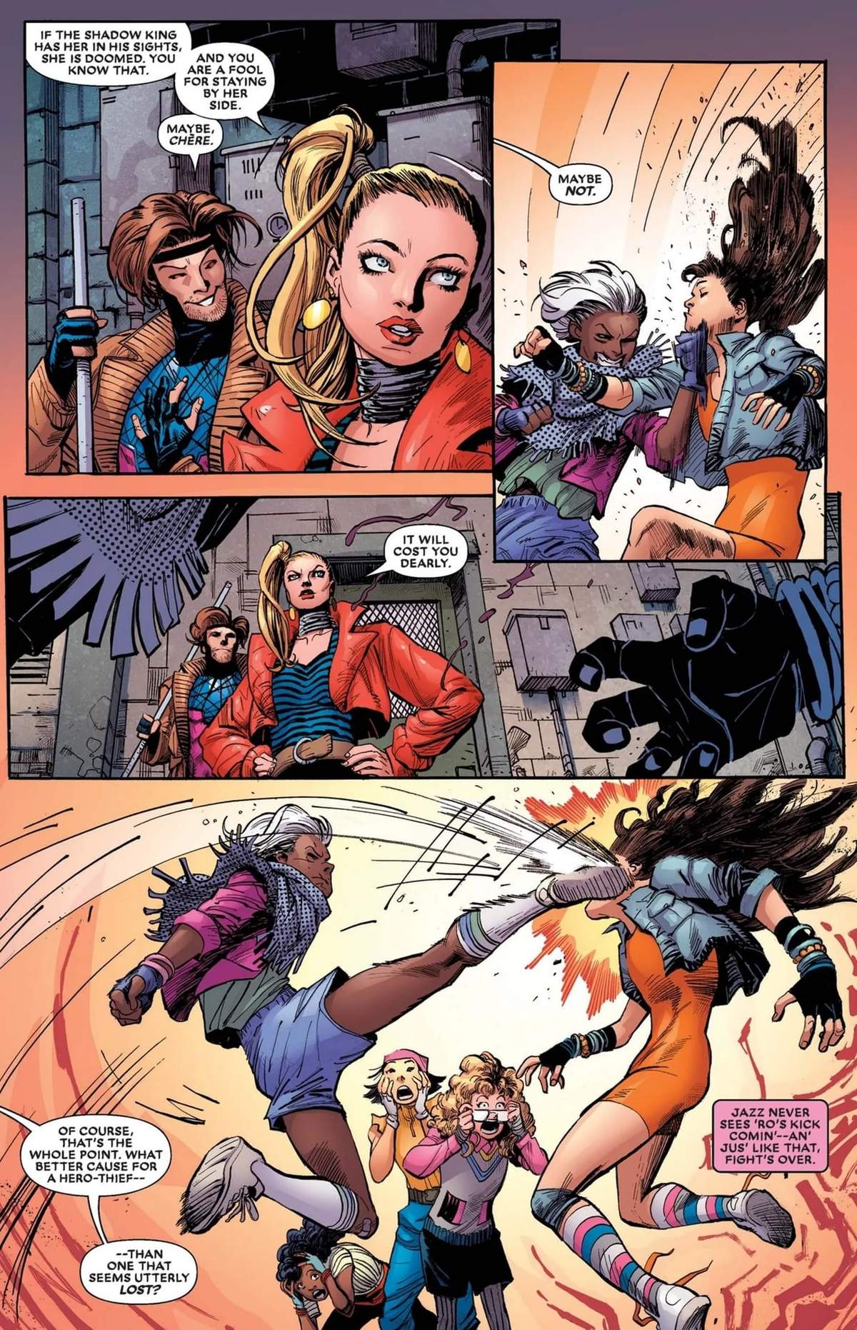 GAMBIT (2022) #1 page by Chris Claremont and Sid Kotian