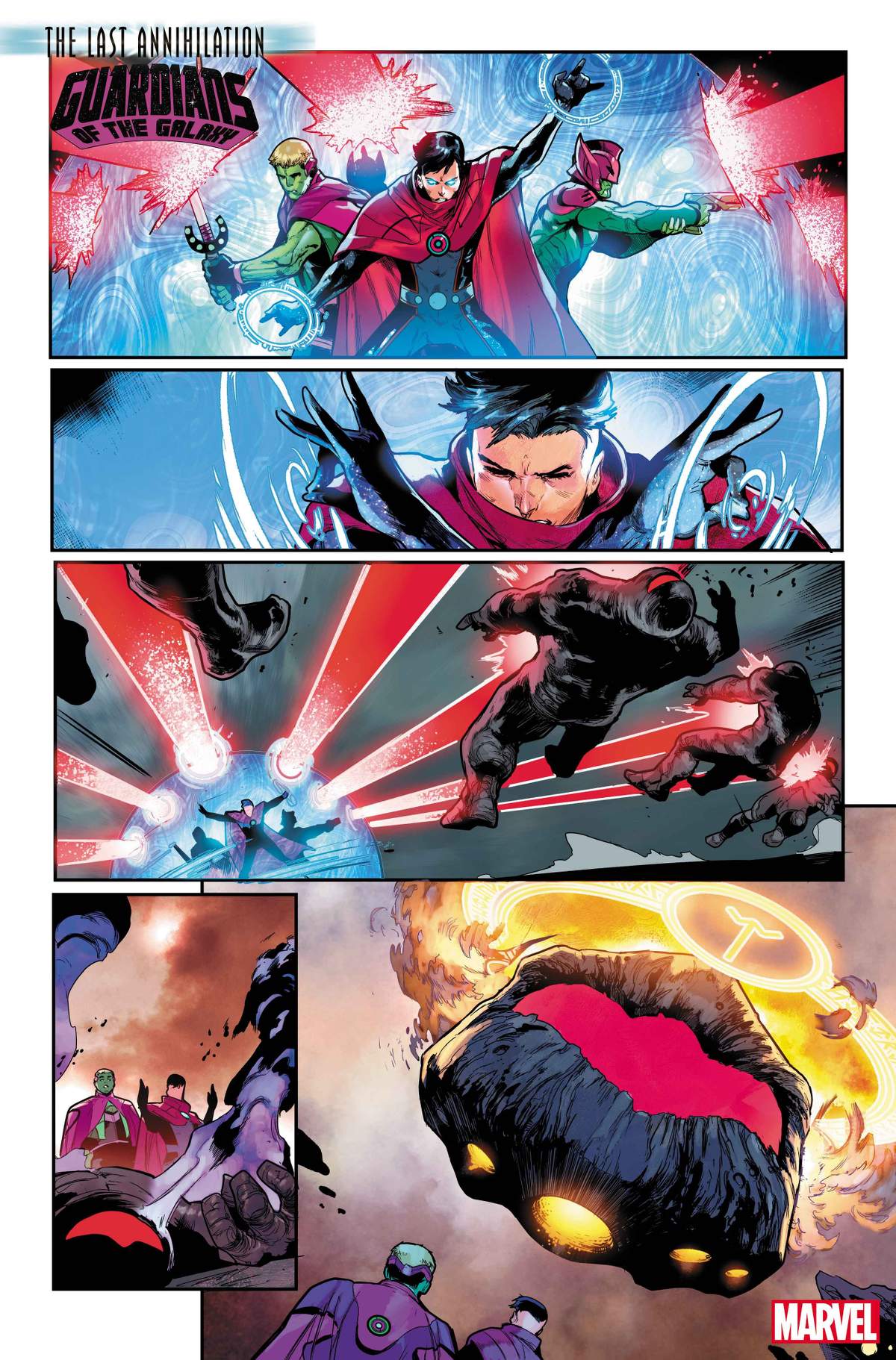 GUARDIANS OF THE GALAXY #16 Interior Artwork by Juan Frigeri and Federico Blee