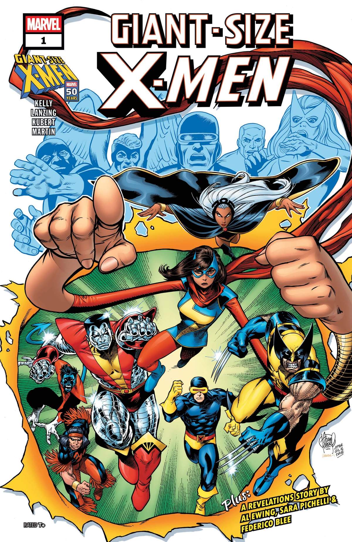 GIANT-SIZE X-MEN (2025) #1 cover by Adam Kubert