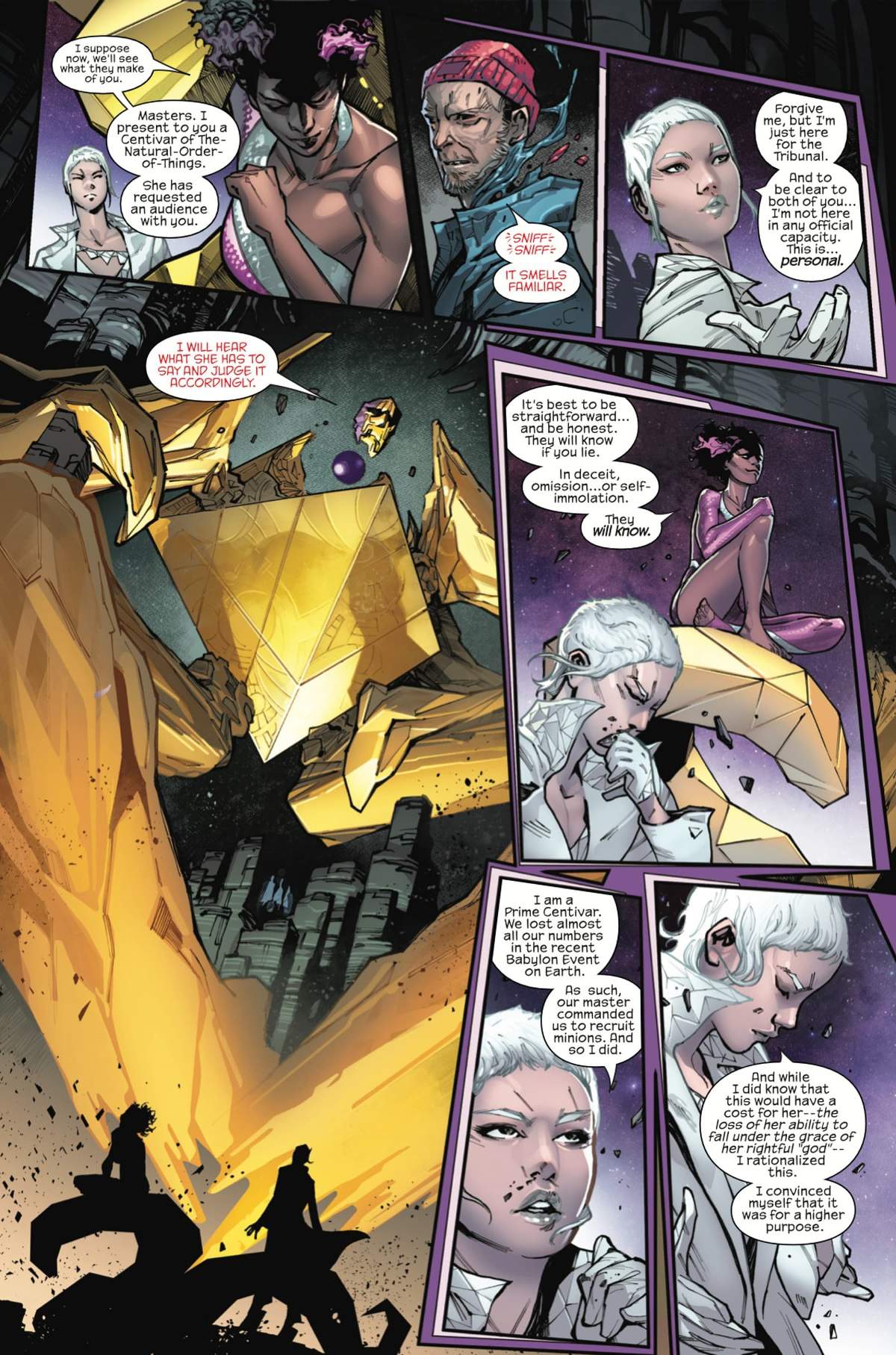 G.O.D.S. (2023) #6 page by Jonathan Hickman and Valerio Schiti