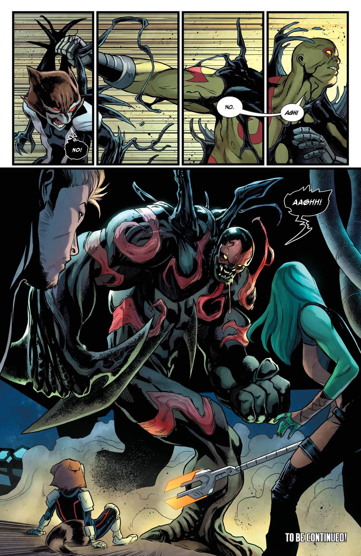 GUARDIANS OF THE GALAXY (2013) #22 page by Brian Michael Bendis, Valerio Schiti, and David Lopez