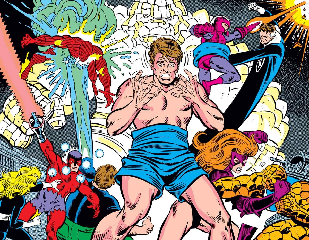 FANTASTIC FOUR (1961) #327 cover by Ron Frenz