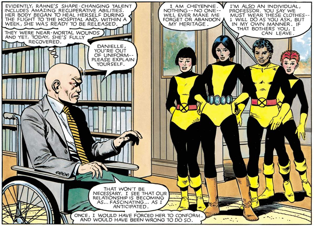 Professor X Charles Xavier Dani Moonstar MARVEL GRAPHIC NOVEL NO. 4: THE NEW MUTANTS (1982)