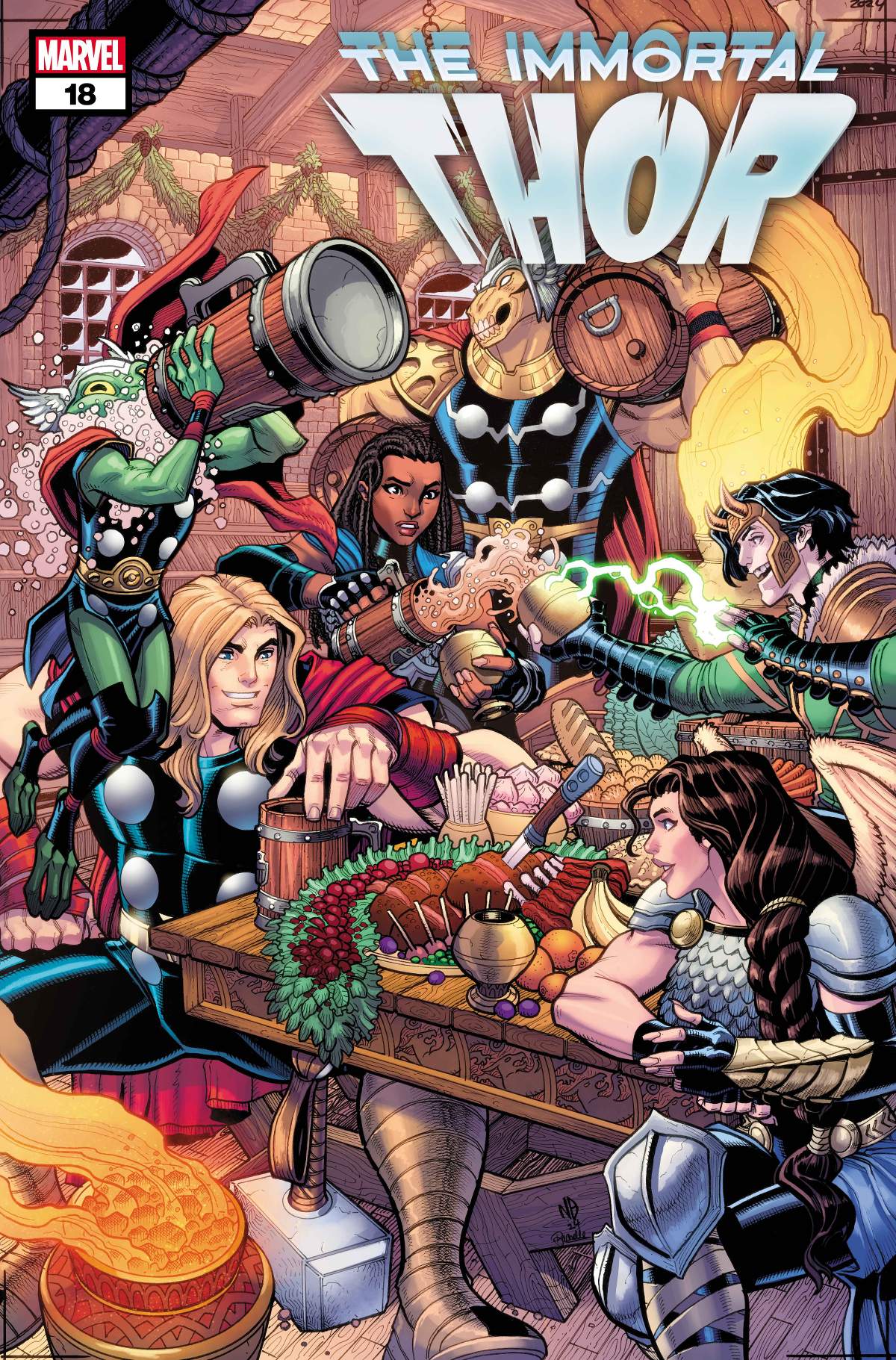 Immortal Thor #18 Winter Holiday Variant Cover by Nick Bradshaw