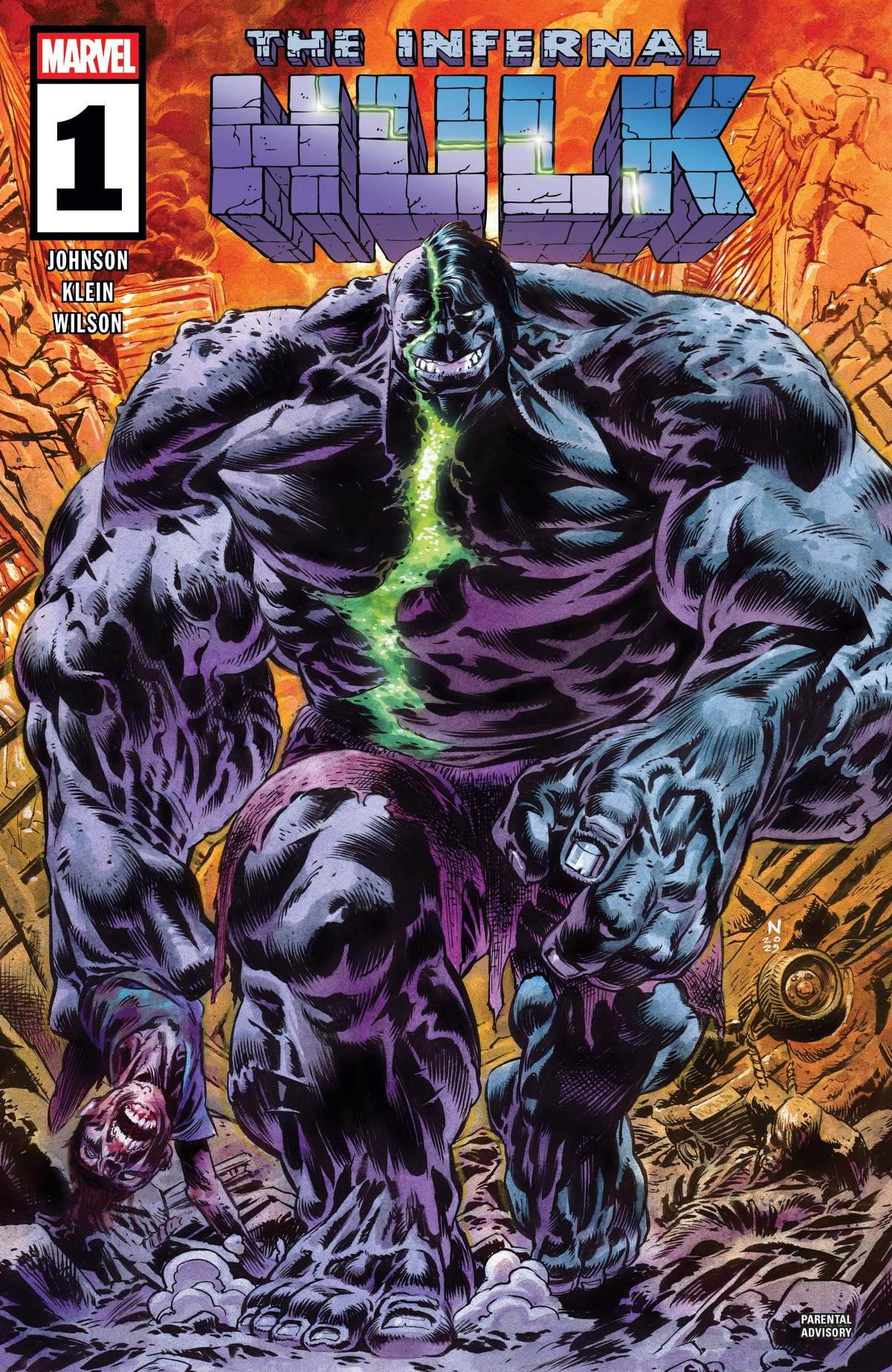 INFERNAL HULK (2025) #1 cover by Nic Klein