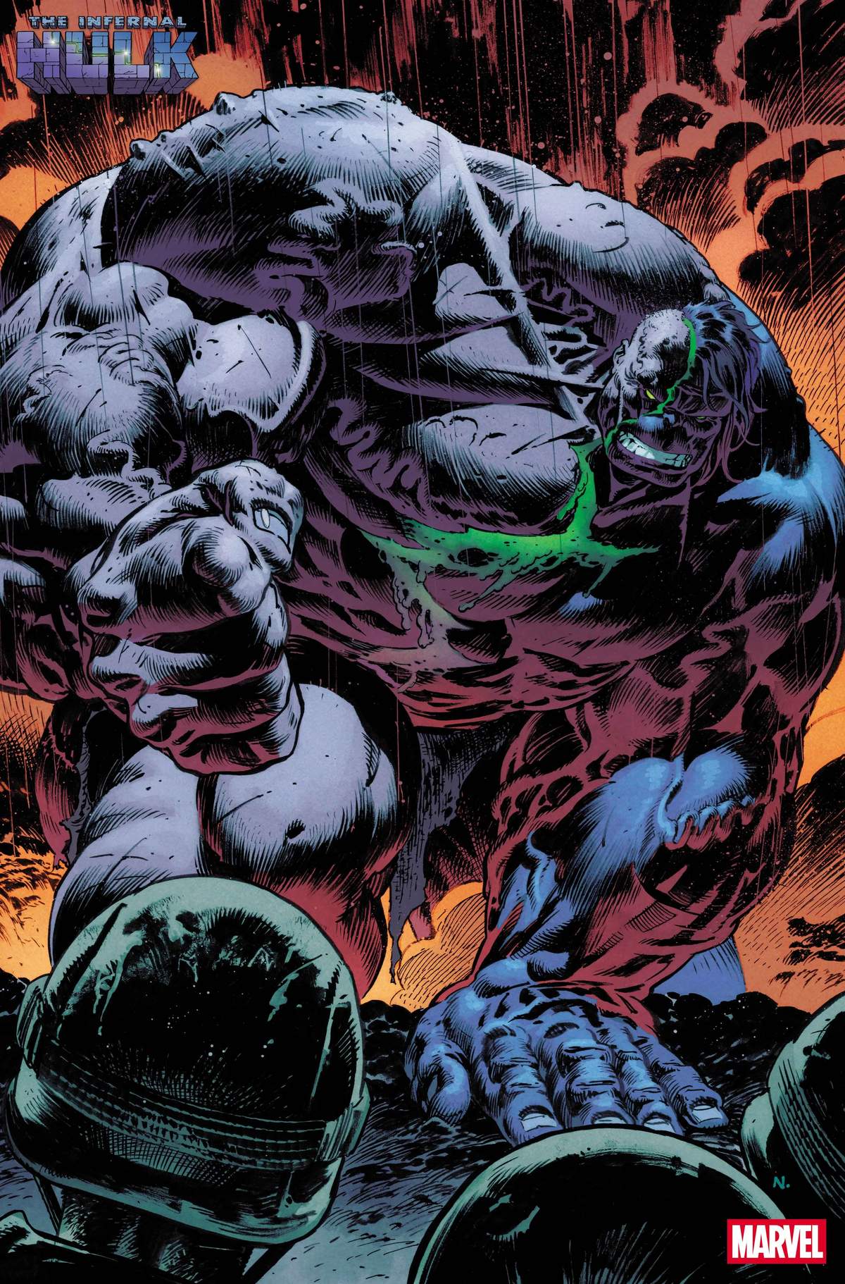 INFERNAL HULK #1 art by Nic Klein