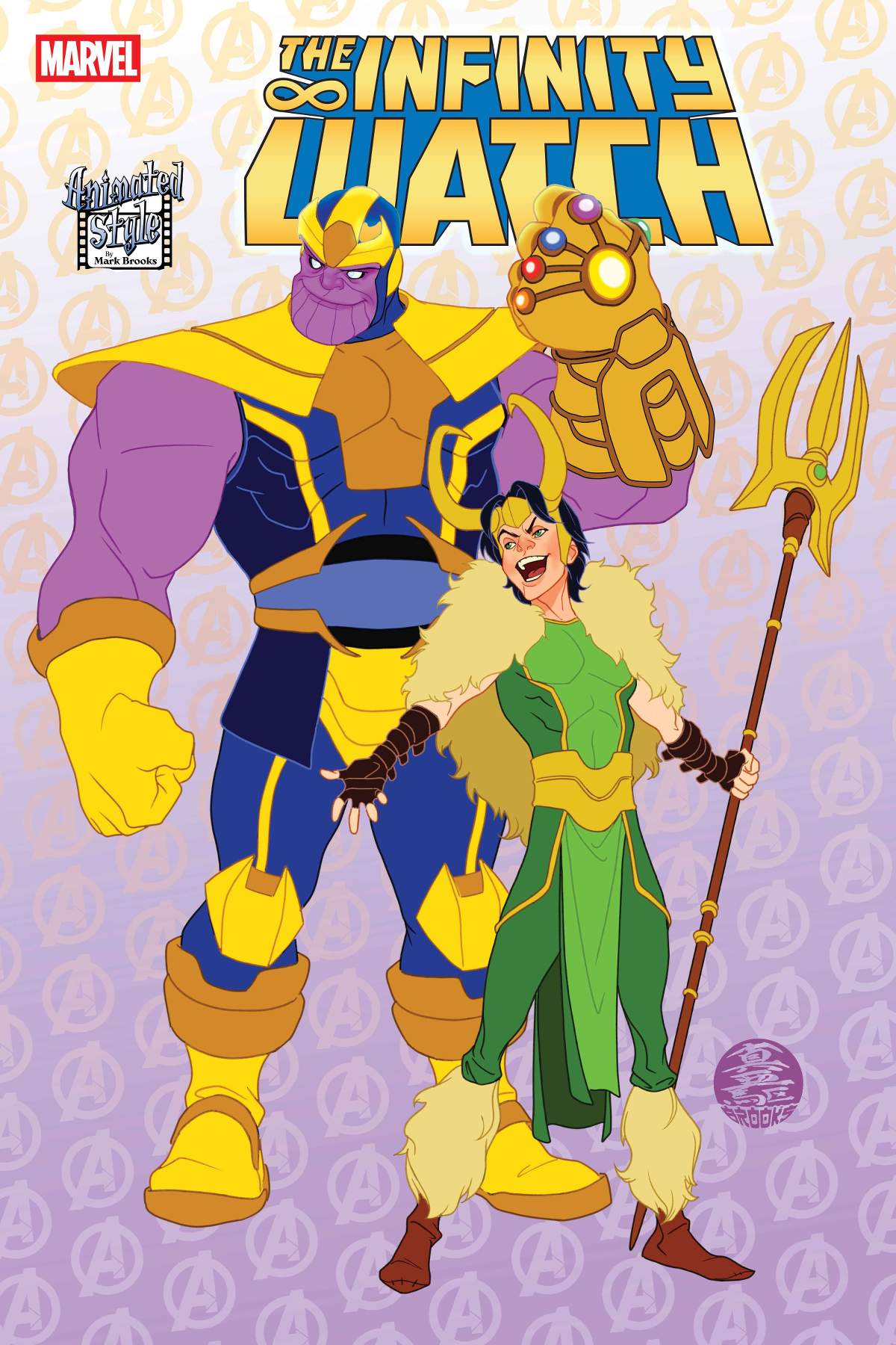 INFINITY WATCH #3 Animated-Style Variant Cover by Mark Brooks