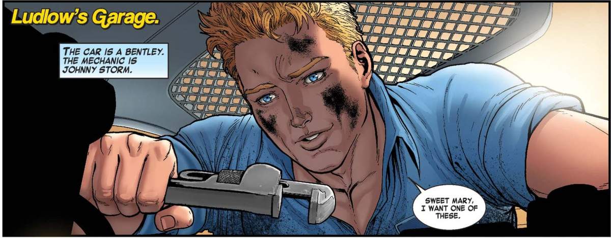 Johnny's in love with his car