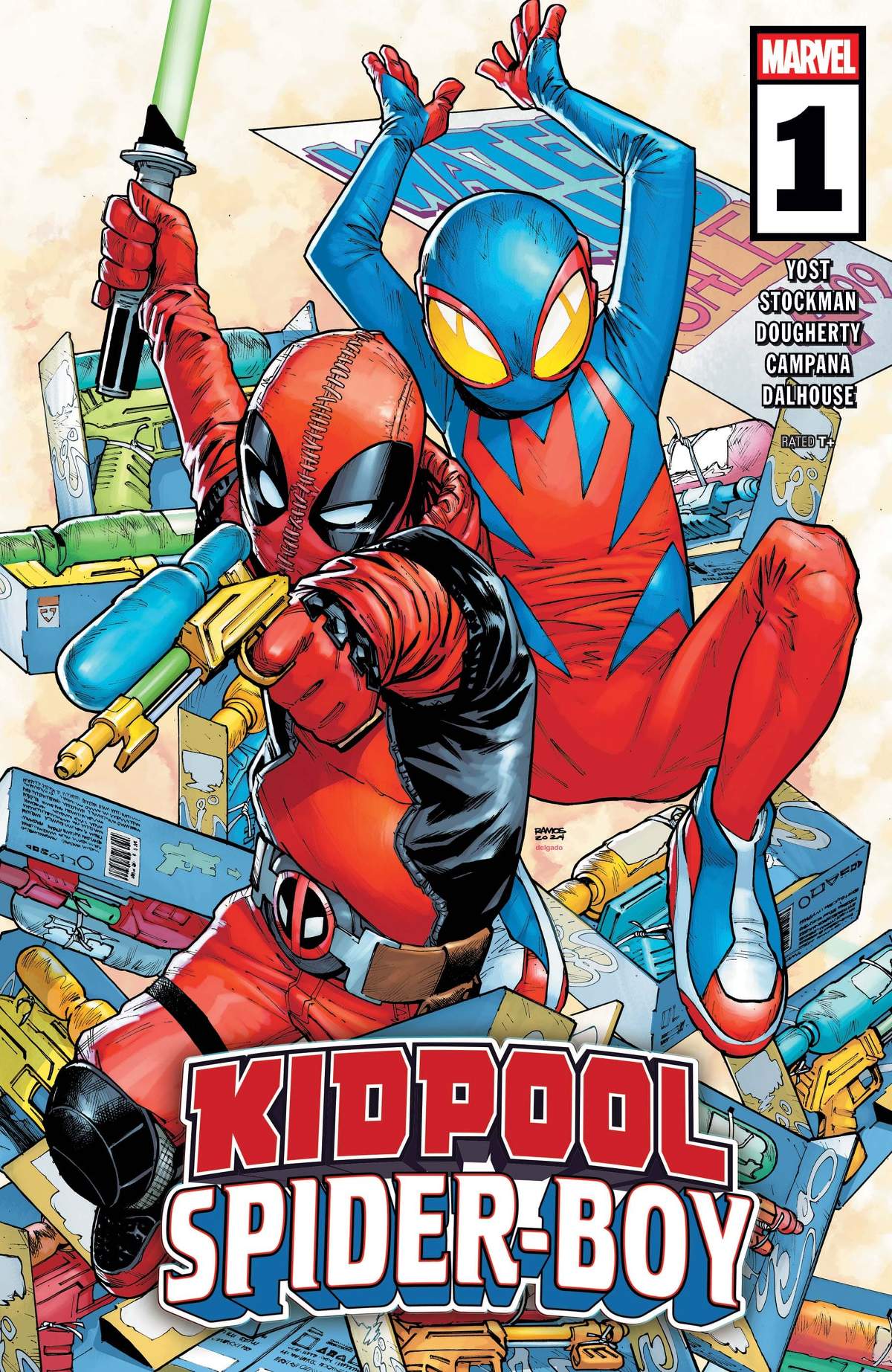 KIDPOOL/SPIDER-BOY (2024) #1 cover by Humberto Ramos