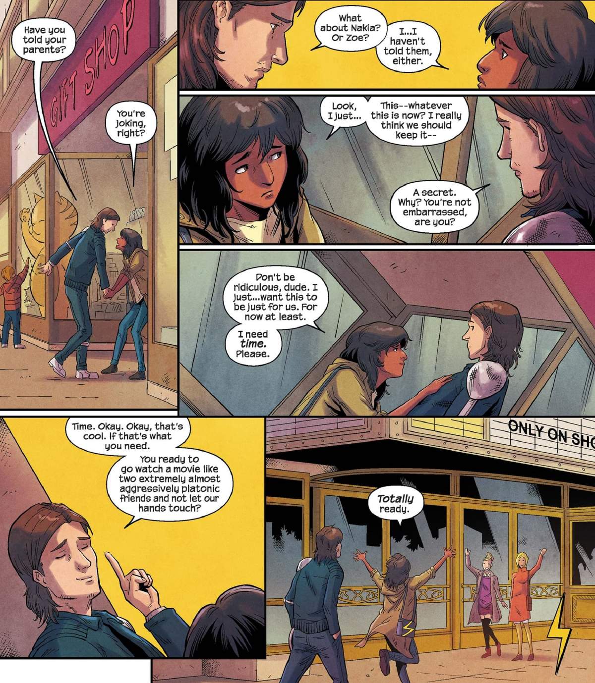 Kamala and Bruno go to the movies.