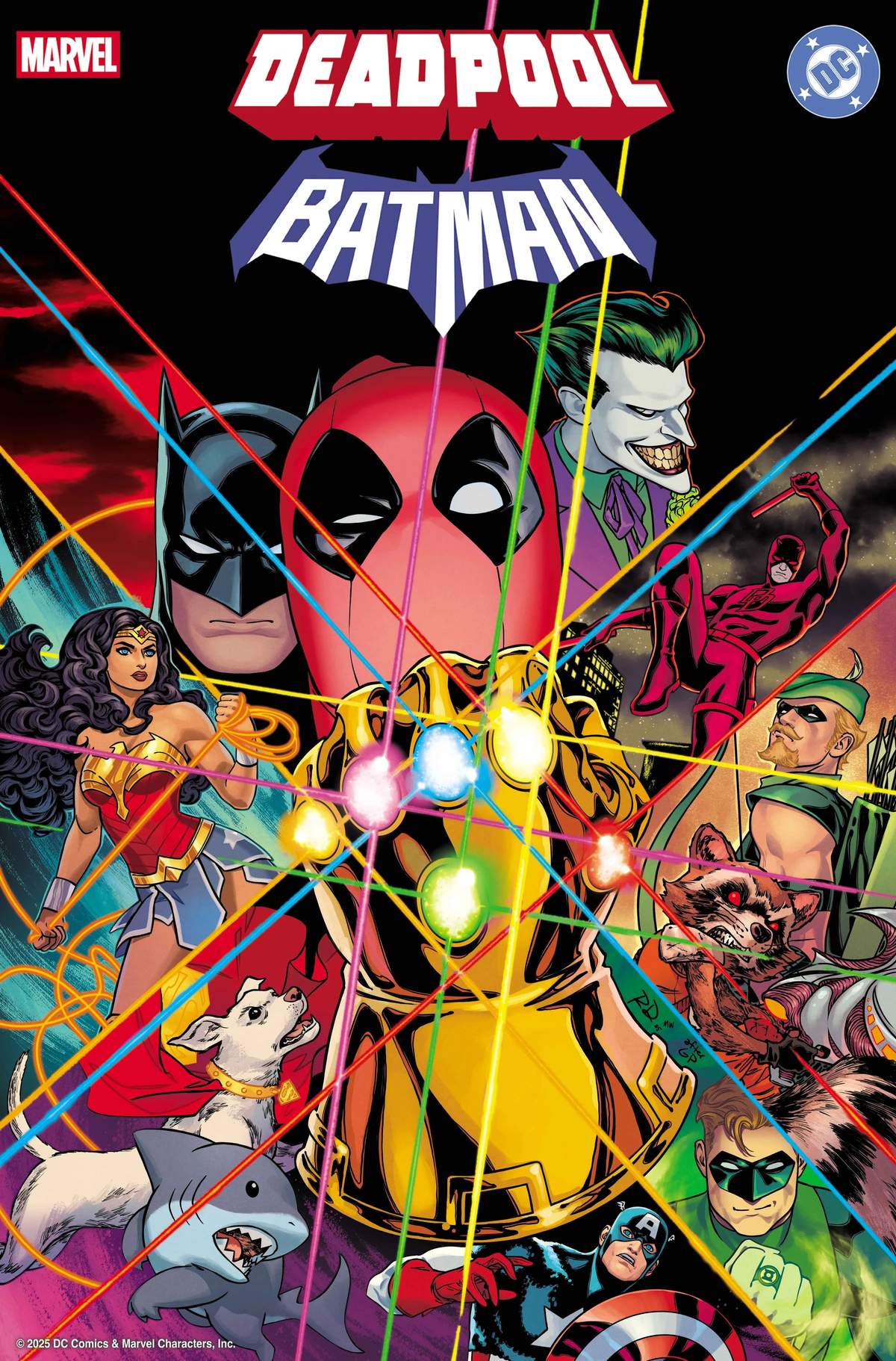MARVEL/DC: DEADPOOL/BATMAN #1 Homage Variant Cover by RUSSELL DAUTERMAN