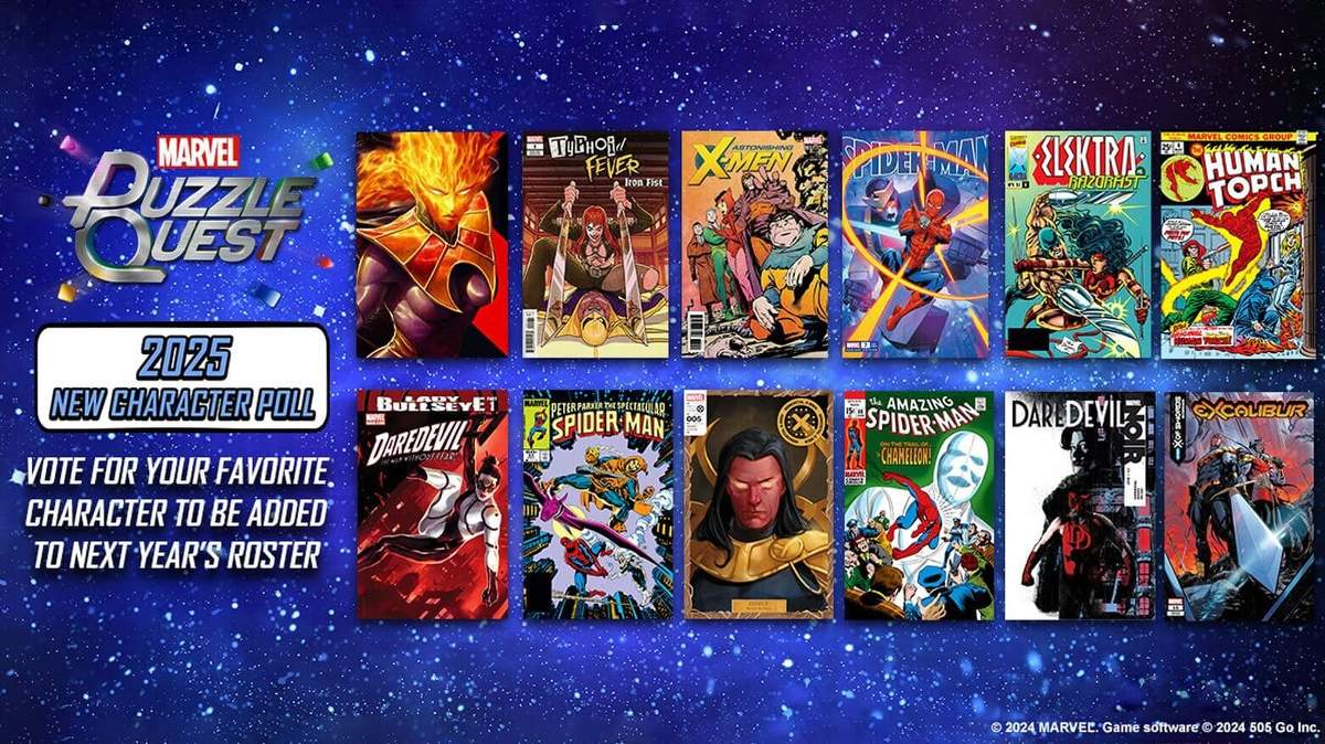 'MARVEL Puzzle Quest' Announces New Character Poll for 2025