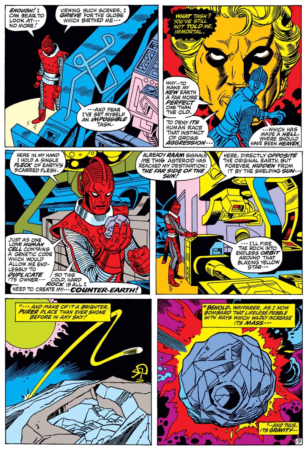 MARVEL PREMIERE (1972) #1 page by Roy Thomas and Gil Kane