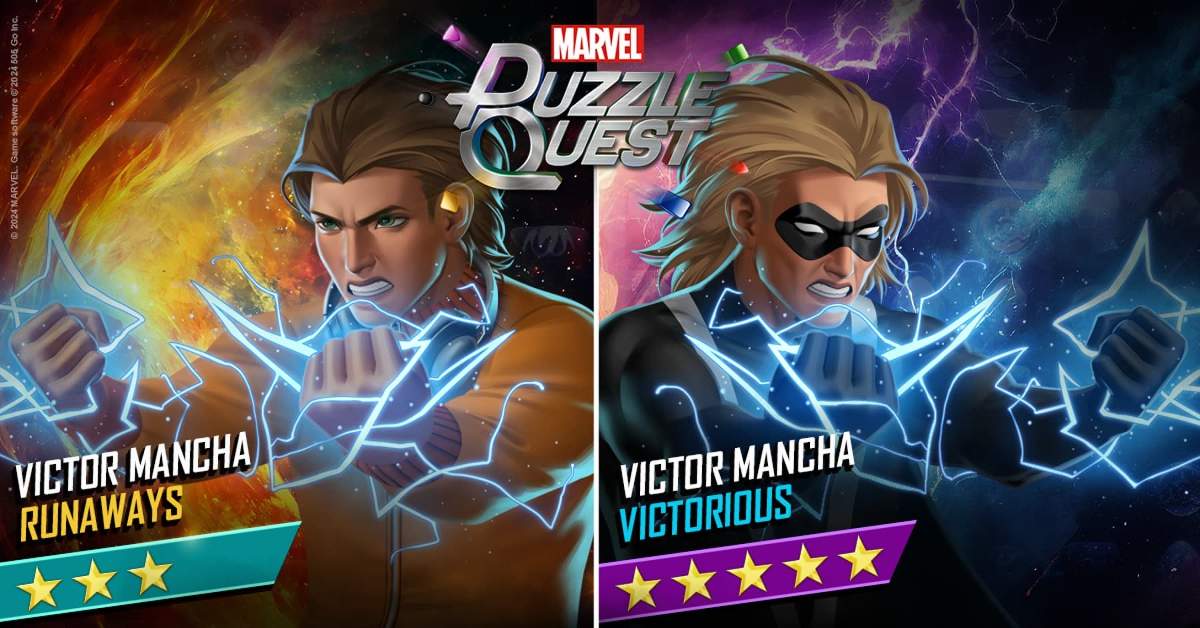 Victor Mancha (Runaways) and Victor Mancha (Victorious) join MARVEL Puzzle Quest