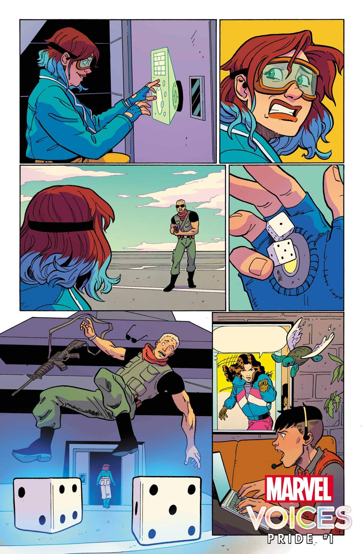 MARVEL'S VOICES: PRIDE (2022) #1 artwork by Ted Brandt and Ro Stein