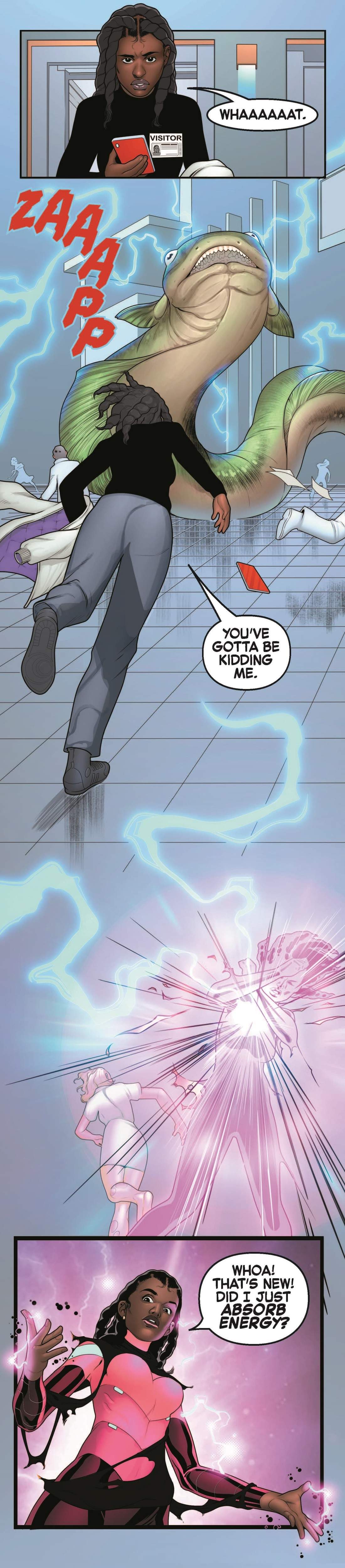 Preview panels from MARVEL'S VOICES INFINITY COMIC (2022) #71.