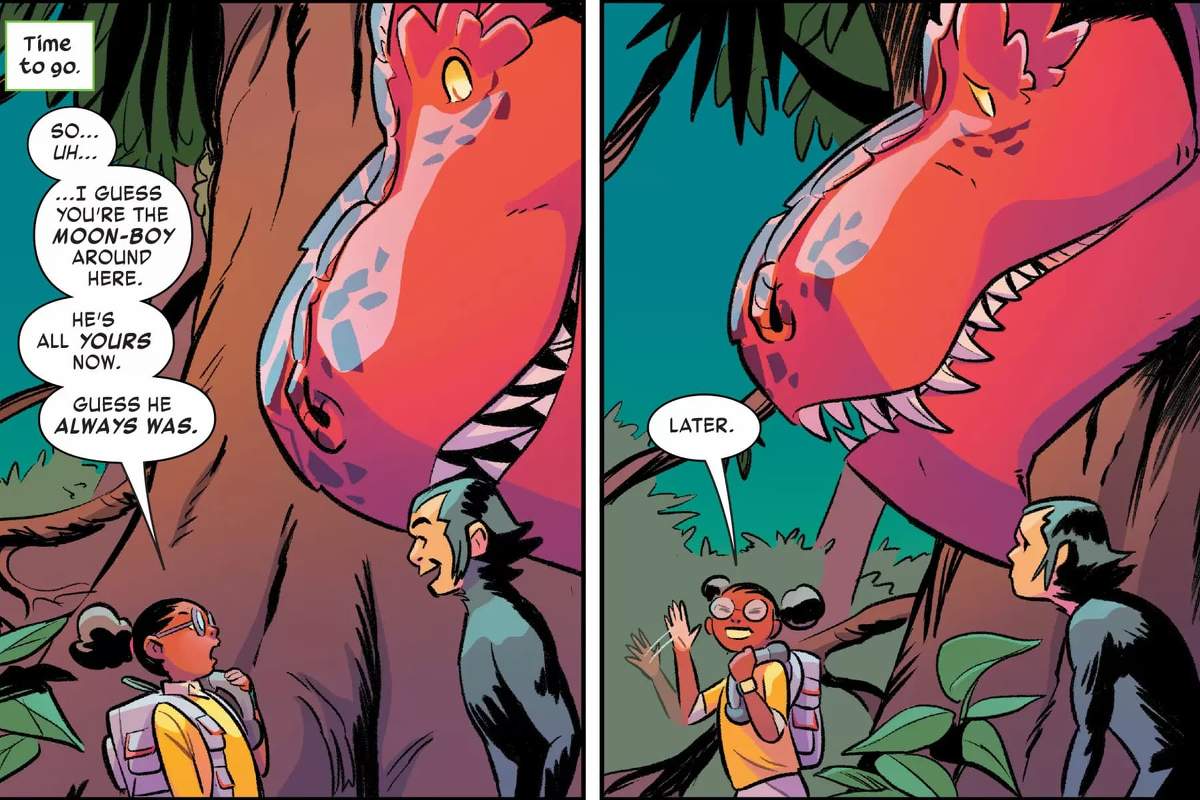 MOON GIRL AND DEVIL DINOSAUR (2015) #23 by Brandon Montclare, Amy Reeder, Natacha Bustos, and Tamra Bonvillain