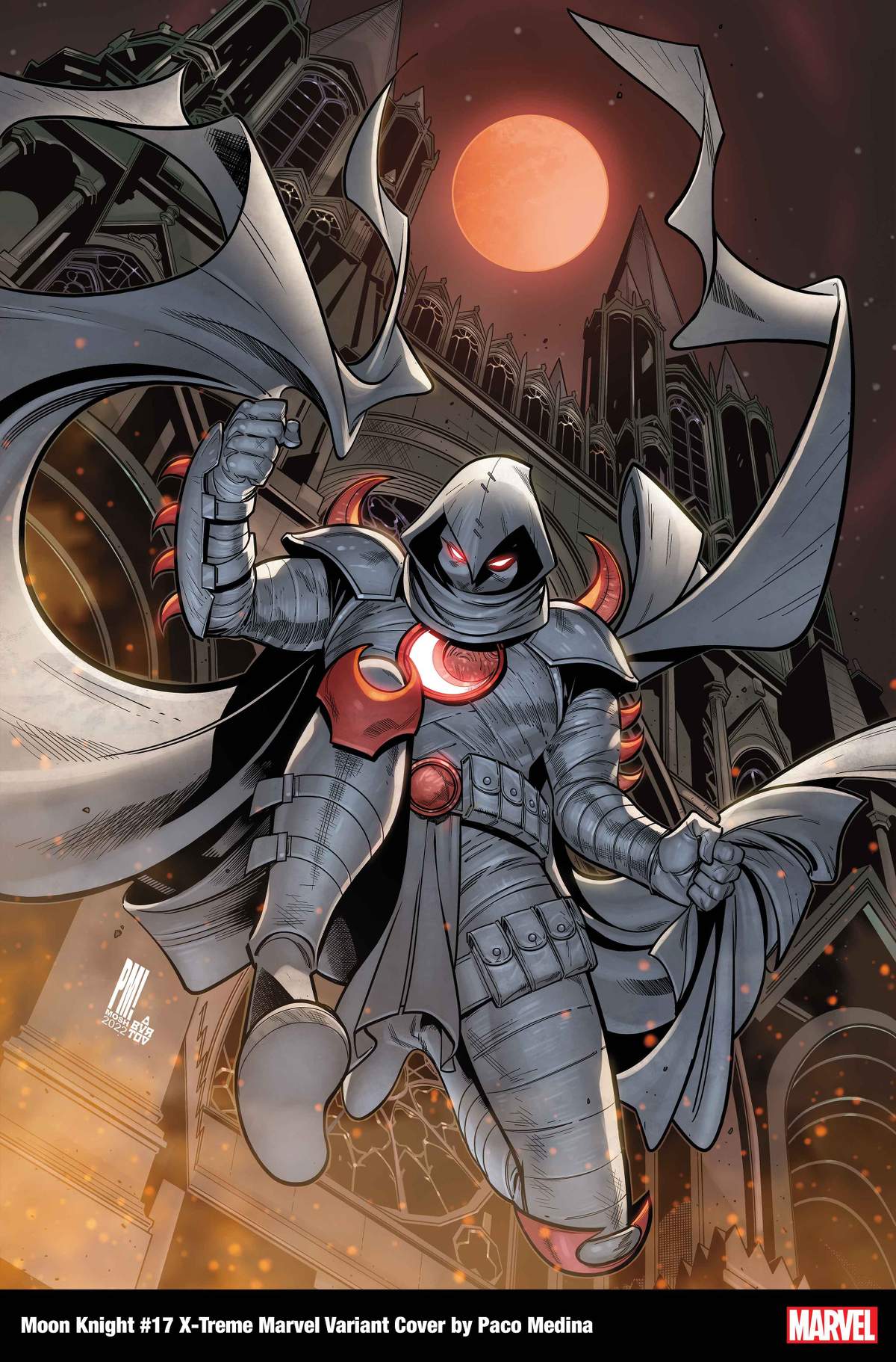 MOON KNIGHT #17 X-TREME MARVEL VARIANT COVER by PACO MEDINA