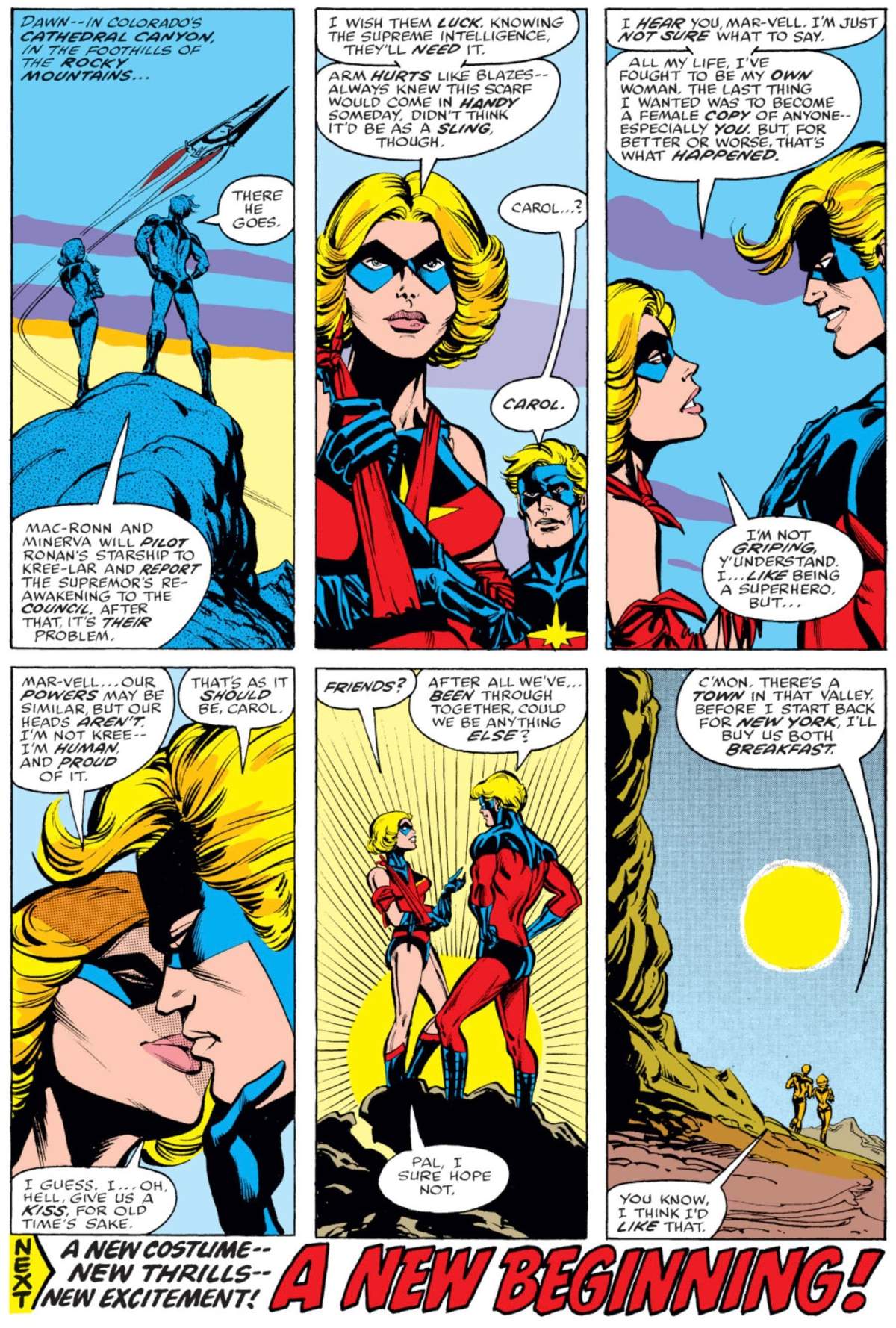MS. MARVEL (1977) #19 page by Chris Claremont, Carmine Infantino, and Bob McLeod
