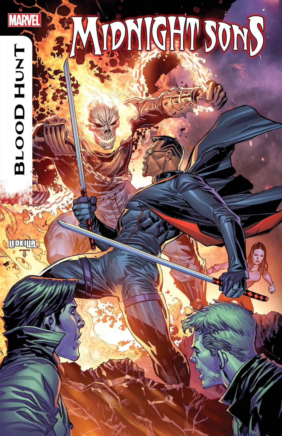 MIDNIGHT SONS: BLOOD HUNT #1 cover by Ken Lashley