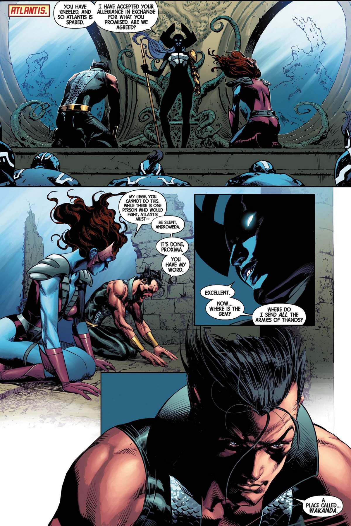 NEW AVENGERS (2013) #9 page by Jonathan Hickman and Mike Deodato