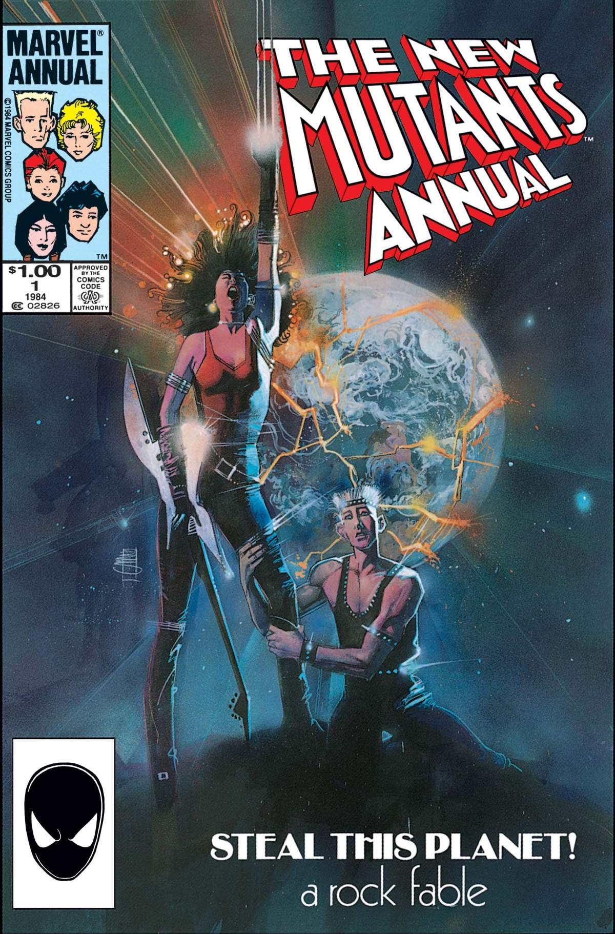 NEW MUTANTS ANNUAL (1984) #1 Cover by Bill Sienkiewicz