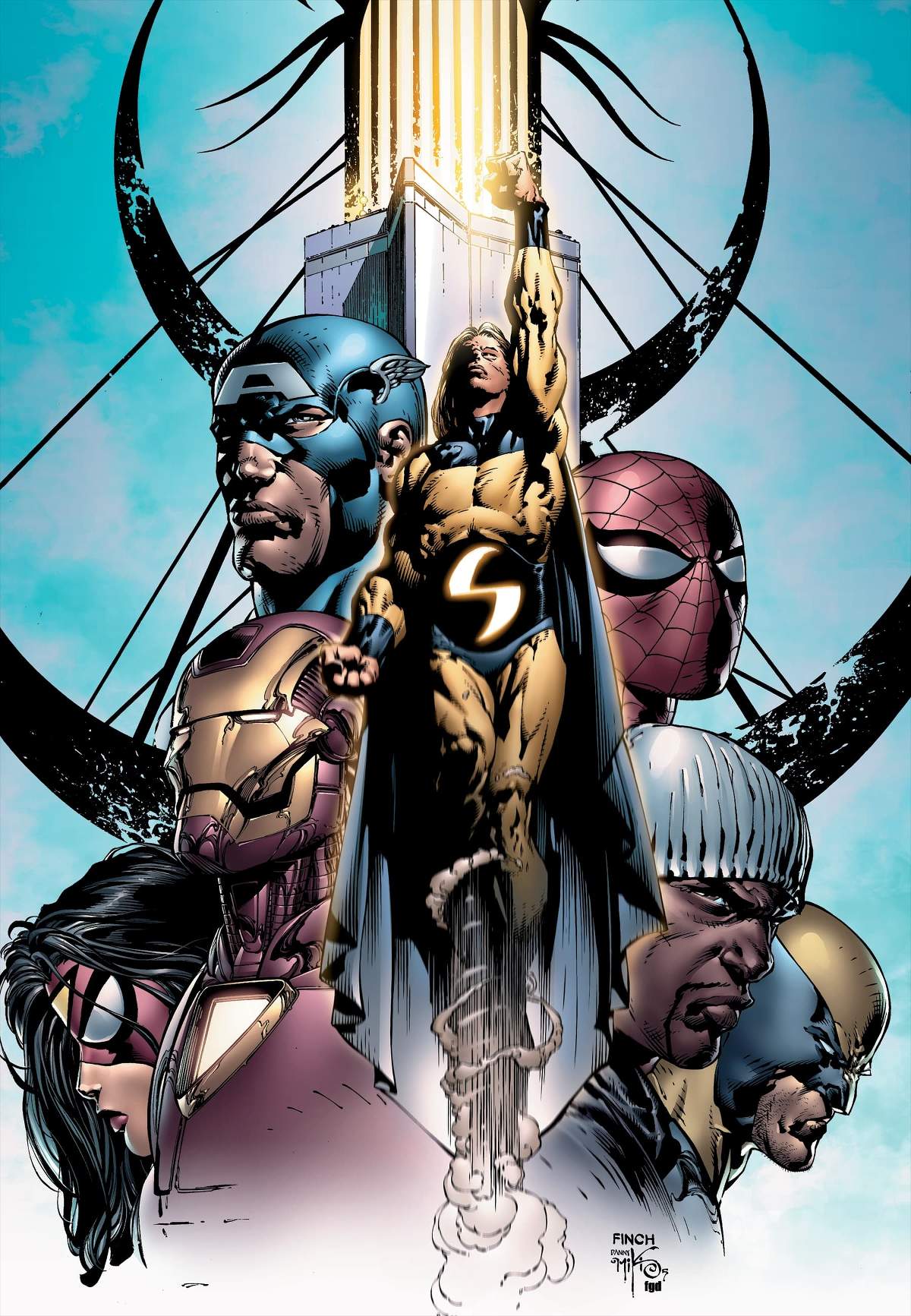 NEW AVENGERS (2004) #10 cover by David Finch