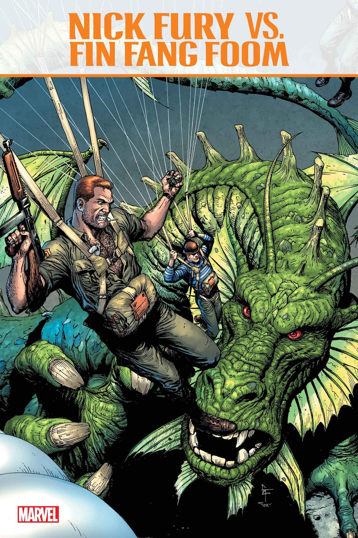NICK FURY VS. FIN FANG FOOM (2025) #1 cover by Gary Frank