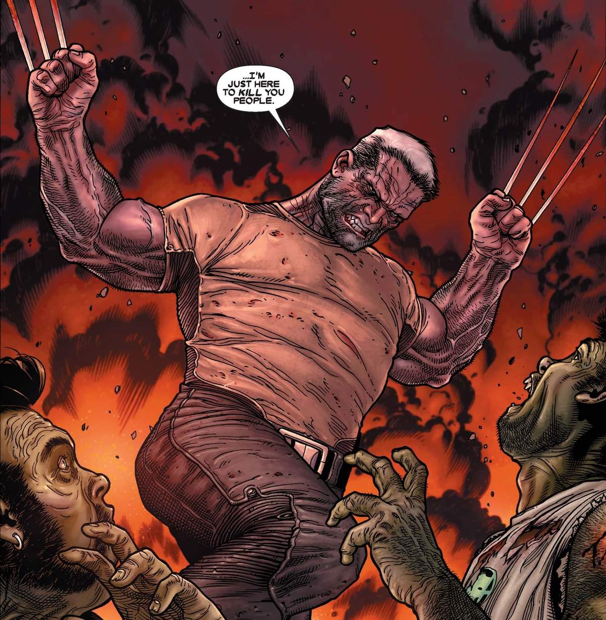 WOLVERINE: OLD MAN LOGAN GIANT-SIZE (2009) #1 artwork by Steve McNiven, Dexter Vines, and Morry Hollowell
