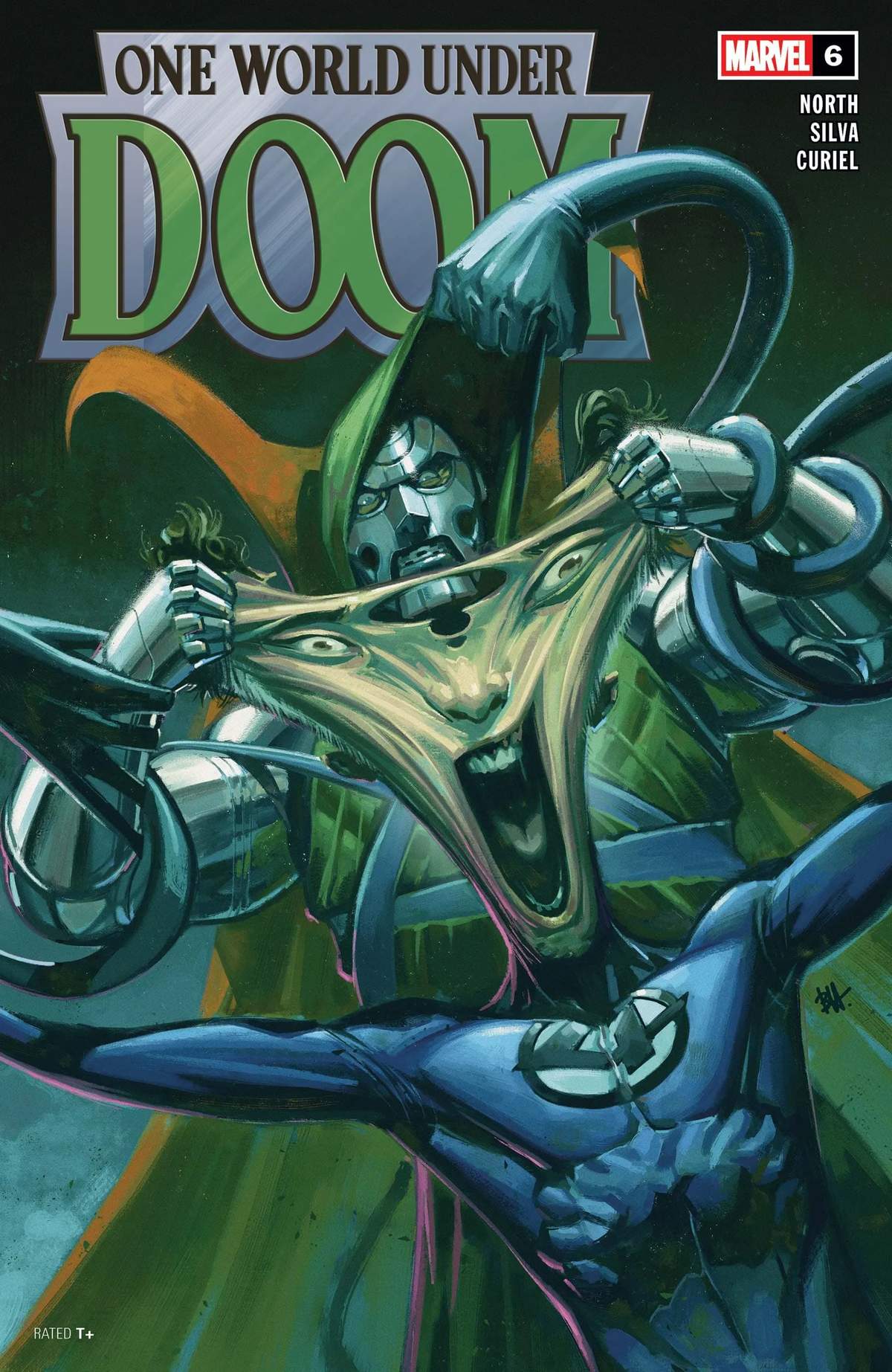 ONE WORLD UNDER DOOM (2025) #6 cover by Ben Harvey