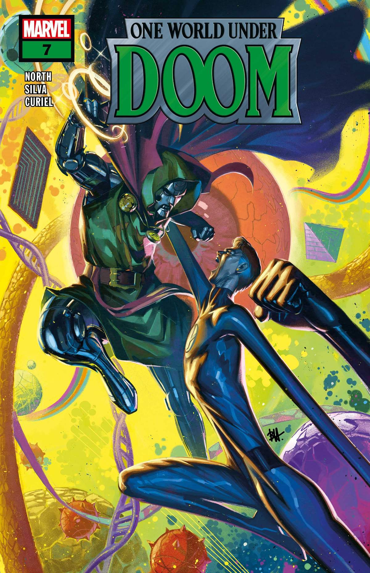 ONE WORLD UNDER DOOM #7 Cover by BEN HARVEY