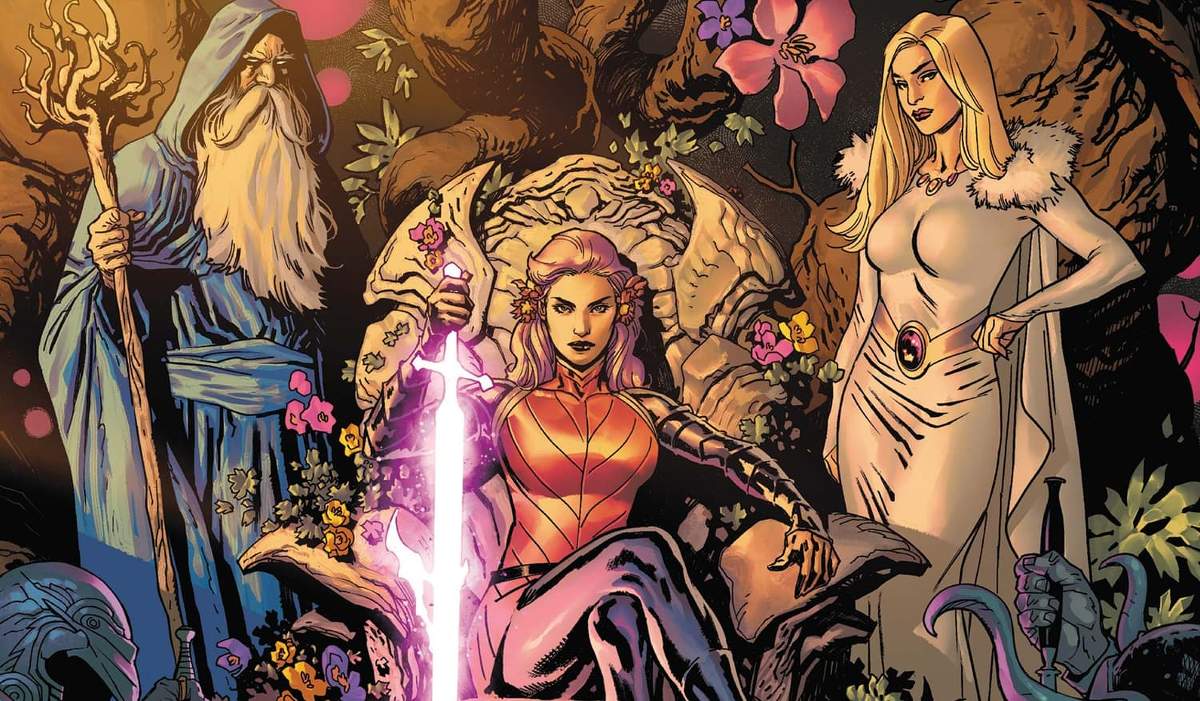 KNIGHTS OF X (2022) #5 cover by Yanick Paquette and Alejandro Sánchez Rodríguez