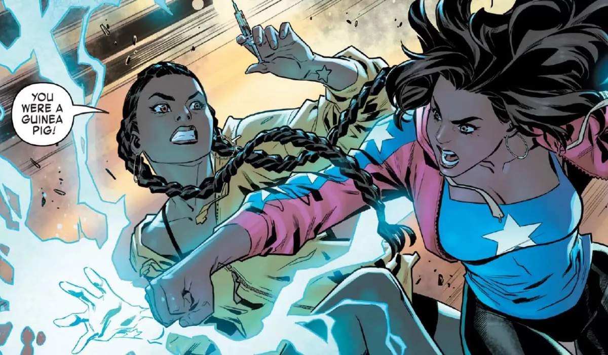 AMERICA CHAVEZ: MADE IN THE USA #5 panel by Kalinda Vazquez, Carlos Gómez, and Jesus Aburtov