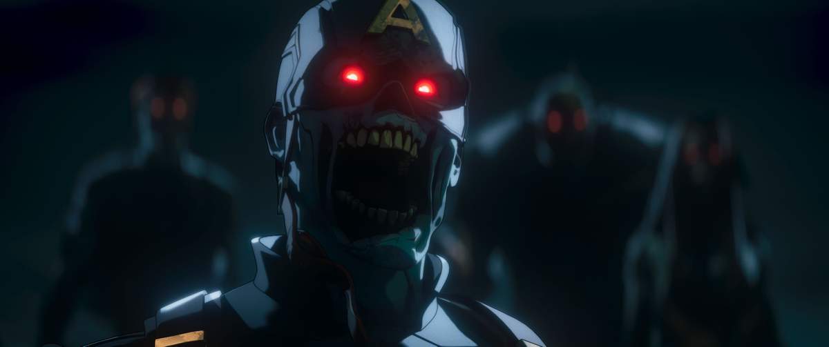 Zombie Captain America in Marvel Animation's 'Marvel Zombies'