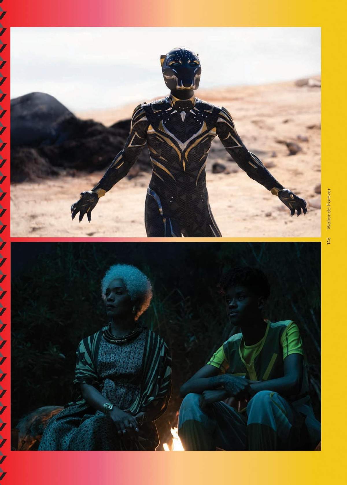 Shuri (Letitia Wright) as the new Black Panther in The Art of Ruth E. Carter: Costuming Black History and the Afrofuture, from Do the Right Thing to Black Panther.