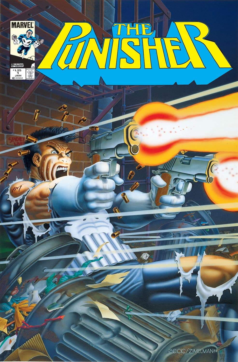 The Punisher (1986) #1 cover by Mike Zeck and Phil Zimelman