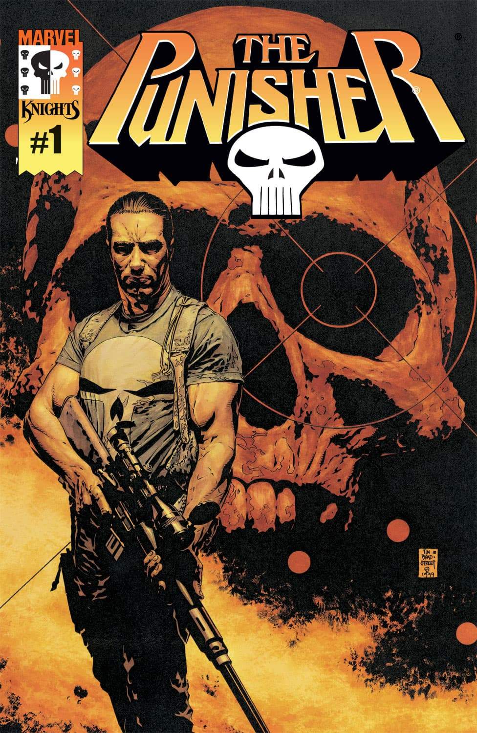 Punisher (2000) #1 cover by Tim Bradstreet